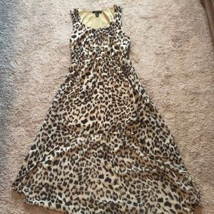 Forever 21 High Low Leopard Print Dress